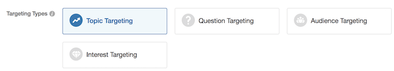 Targeting types in Quora
