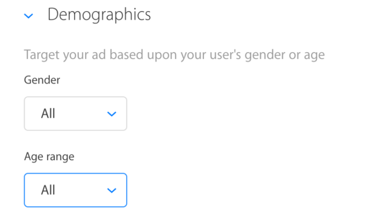 Audience demographics