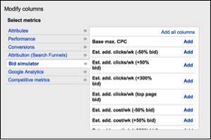 Image of bid simulator metrics