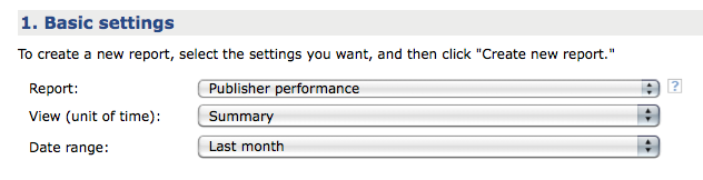 Bing Publisher Performance Report