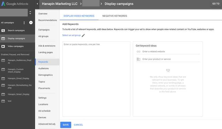 Adwords Display Campaign