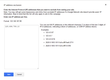 Image of IP exclusions