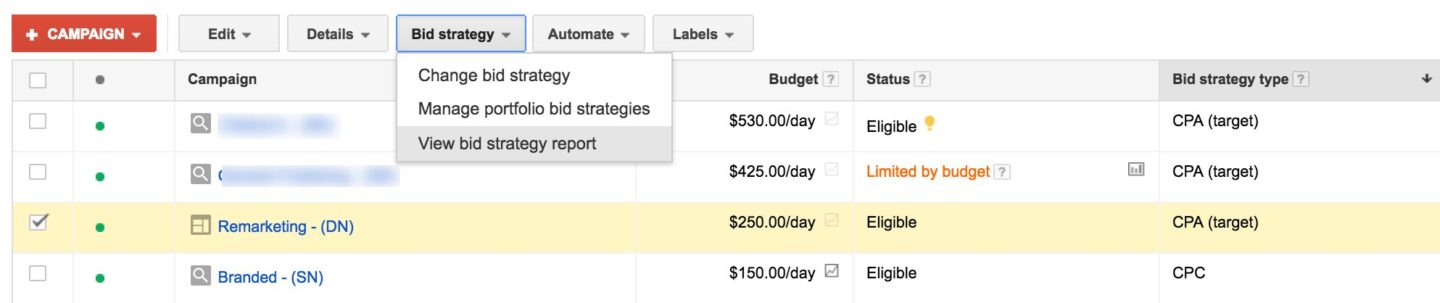 Bid Status