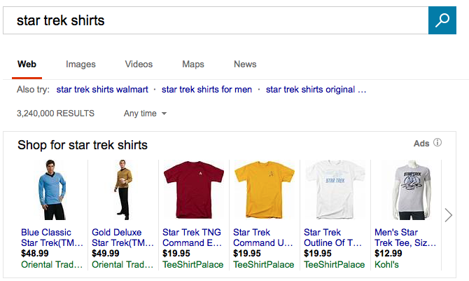 Star Trek shirts