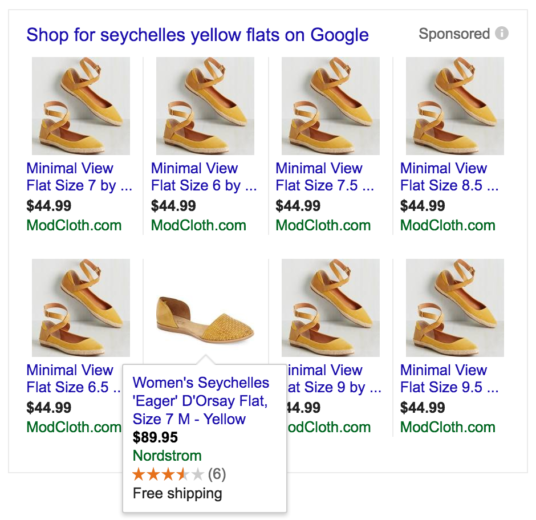 Image of yellow flats