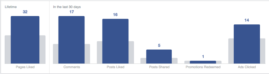 Facebook audience activity