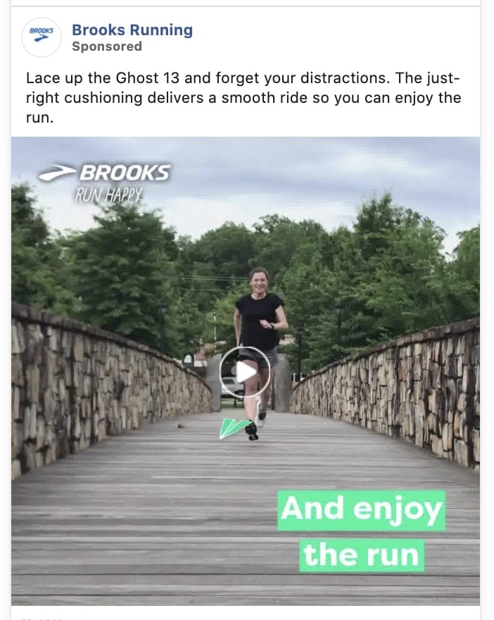 brooks shoes ad example