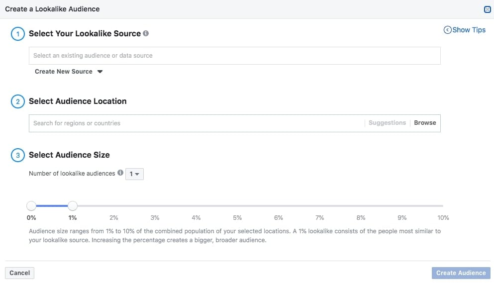 custom audience settings facebook ads