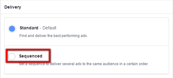 Facebook ad sequencing