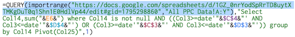 google-sheets-query-function-importrange