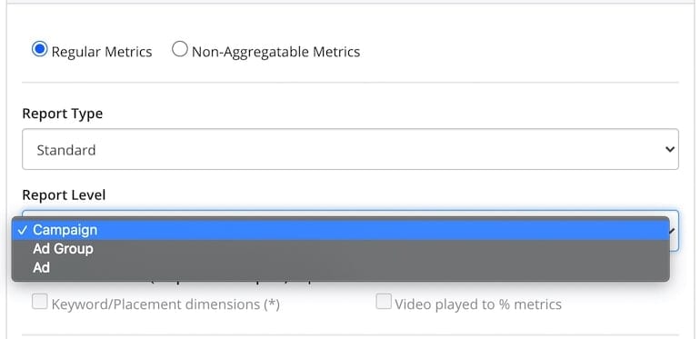 reporting level choice funnel io