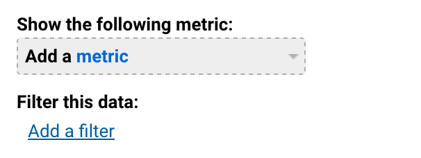 Segment metrics and filters