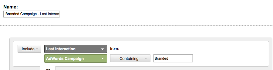 AdWords Branded Campaign Last Interaction