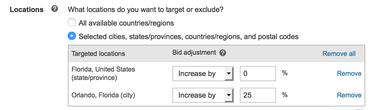 Bing bid modifiers 2