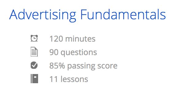 Fundamentals Requirements