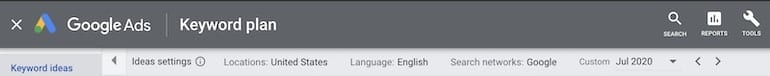 google ads keyword planner tool