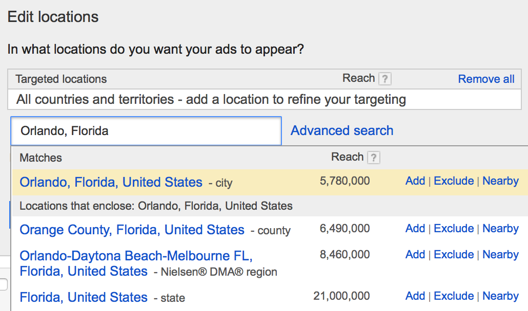 Google targeting 2