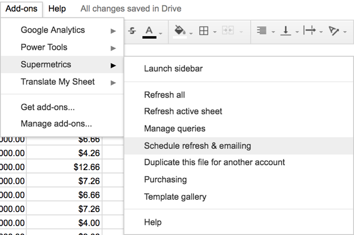 Automating Supermetrics