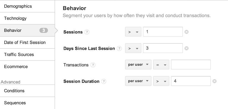 Visitor Behavior Remarketing List