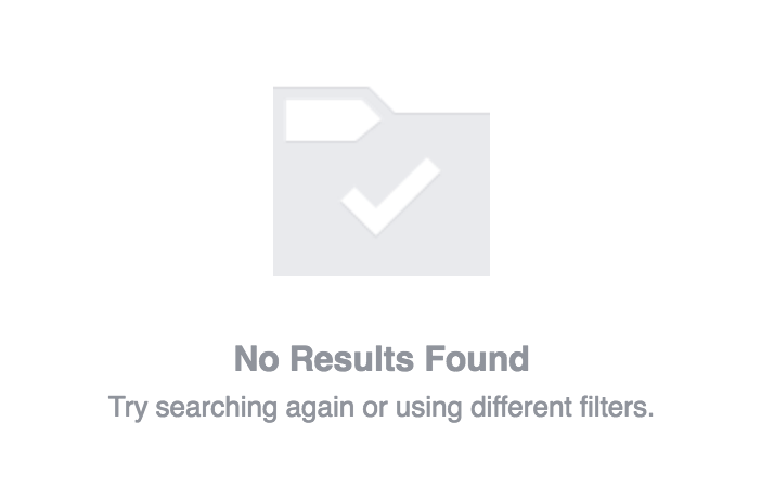 no results found