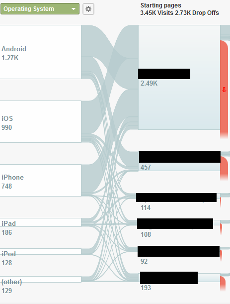 Visitor Flow Image in Analytics