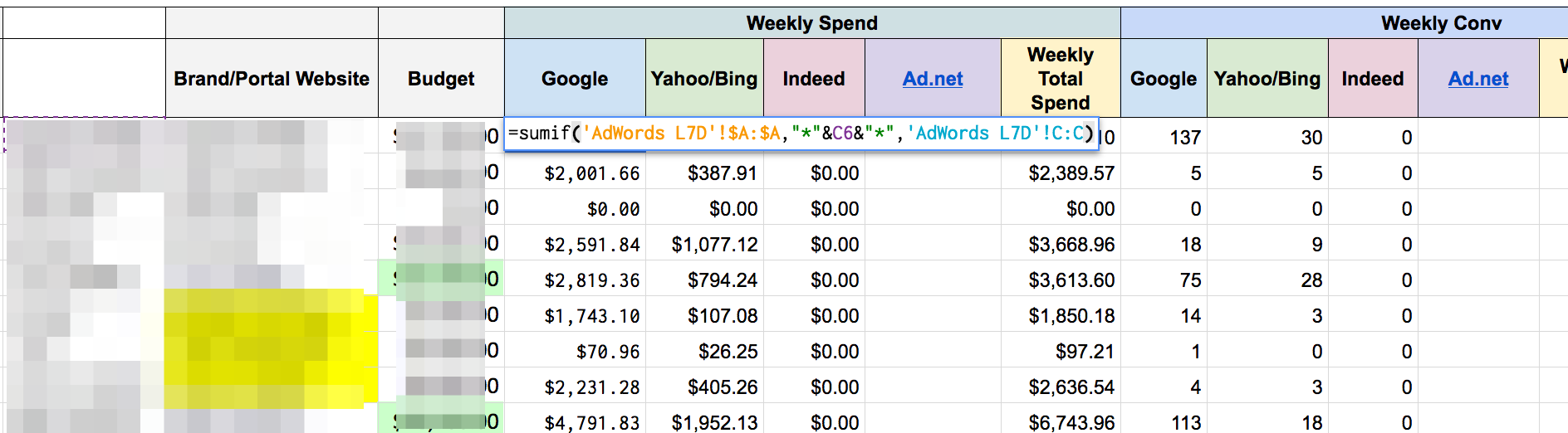 Enter Google Sheets