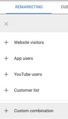 google ads custom combination