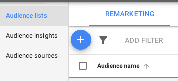 remarketing tab google ads